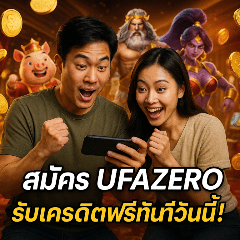 สมัคร UFAZERO รับเครดิตฟรีทันทีวันนี้!