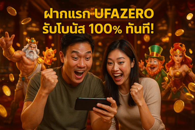 ฝากแรก UFAZERO รับโบนัส 100% ทันที!